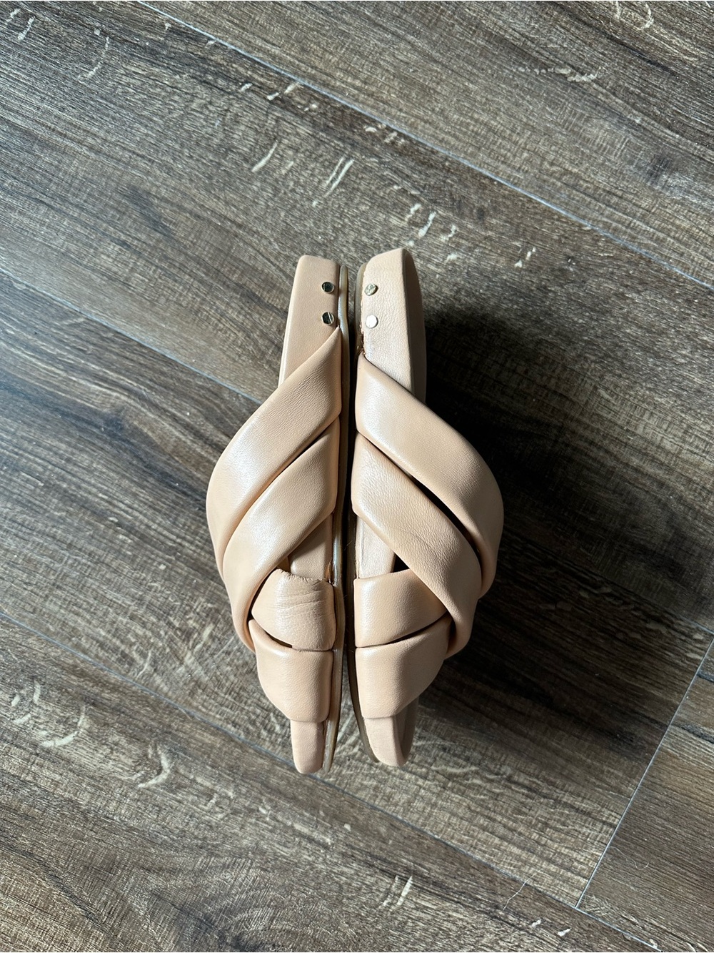 beek Merlin Crisscross Slide Sandals in Beige - Picture 6 of 7
